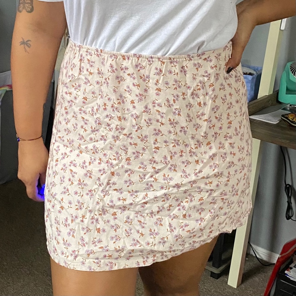 Floral Mini Skirt